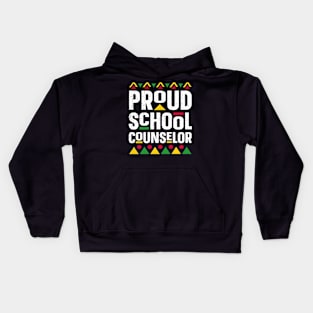 Proud School Counselor Africa Black History Month Kids Hoodie